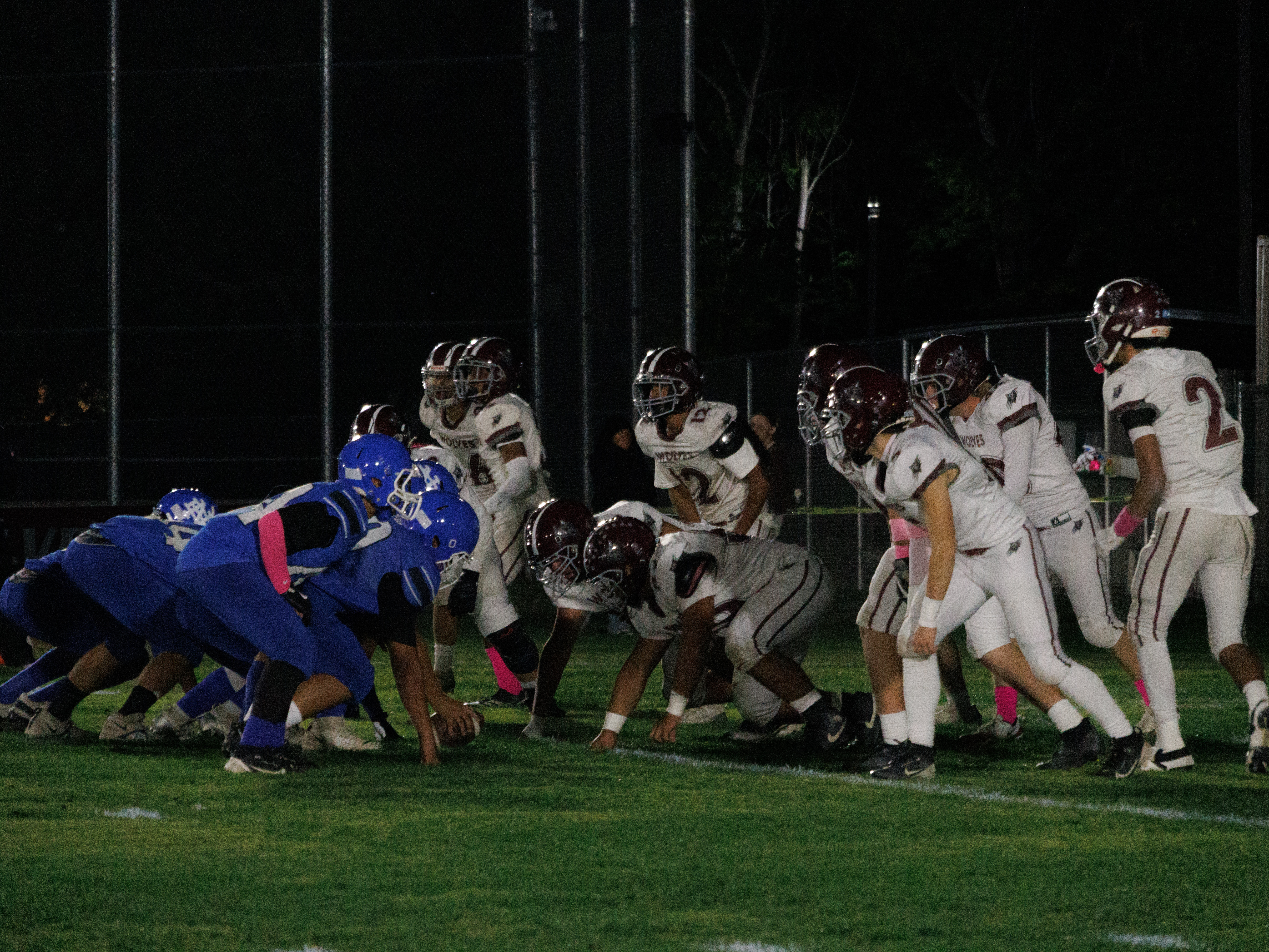 SJVA Wolves Football game action shot