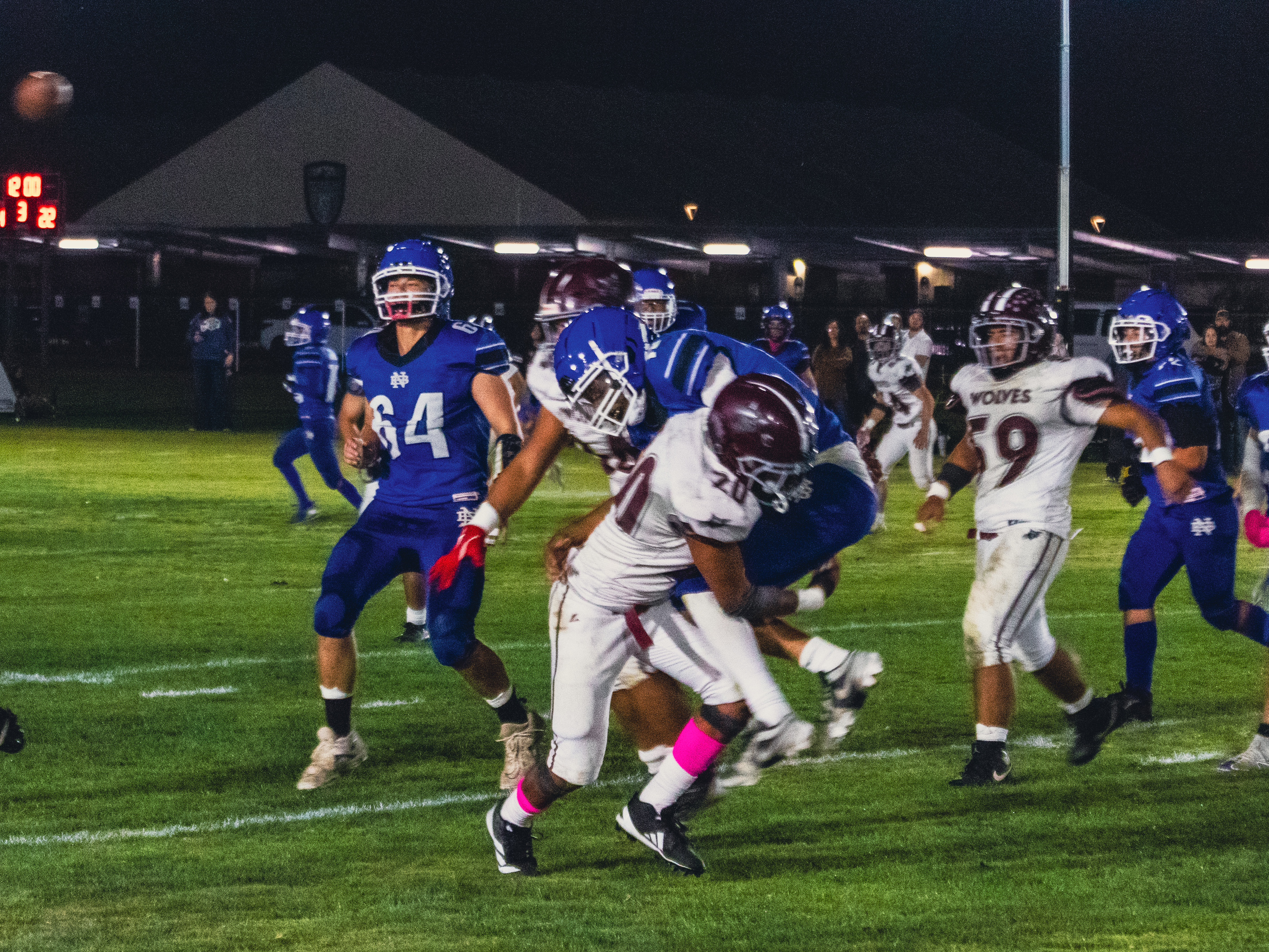 SJVA Wolves Football pregame warmup
